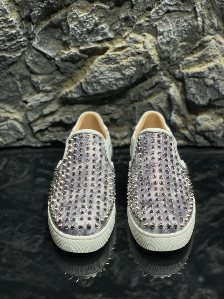 1:1 Christian Louboutin zapatos de cuero de vaca rojo Diseñador Replica 4