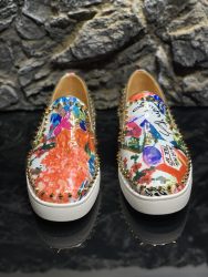 1:1 Zapatos Christian Louboutin Réplica de lujo de piel de vaca roja 2