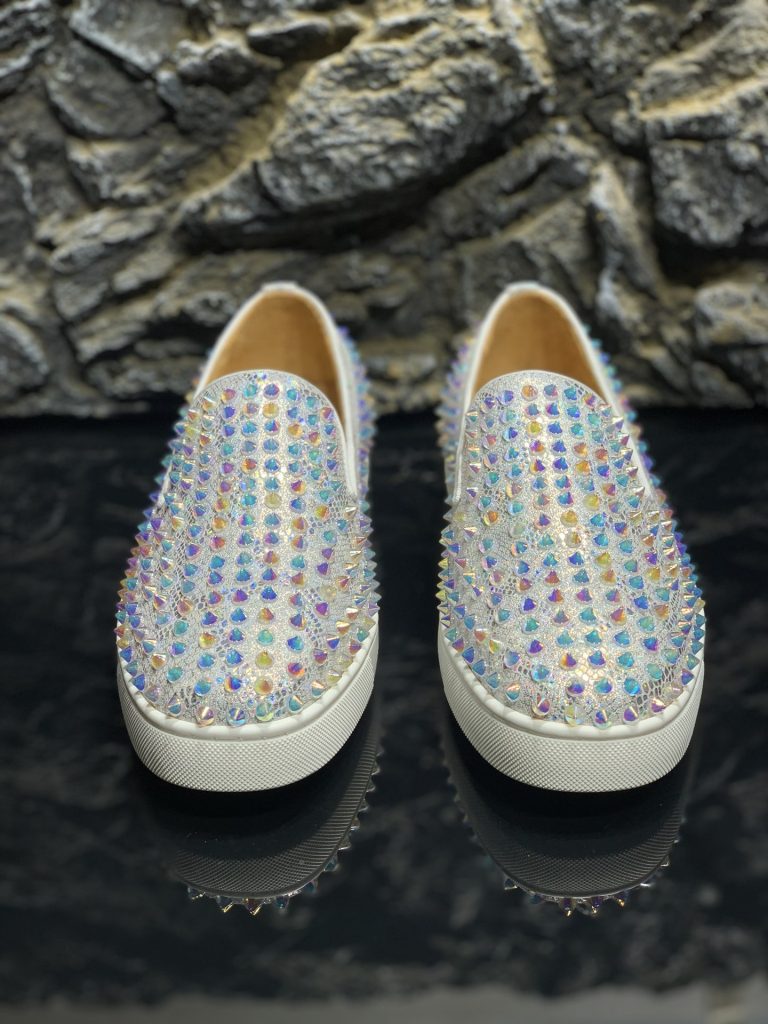 1:1 Christian Louboutin zapatos de cuero de vaca rojo Replica Diseñador 3