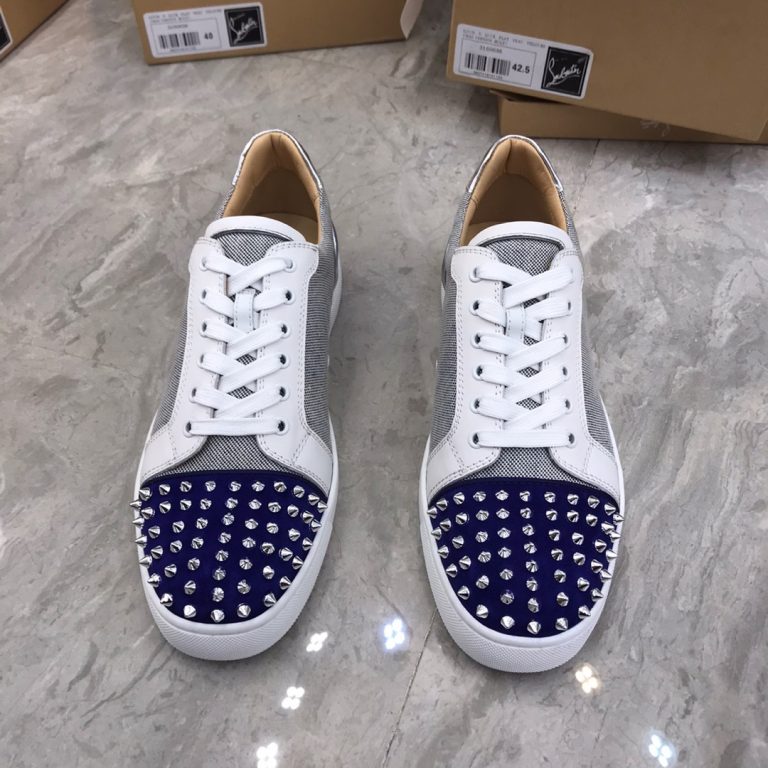 1:1 Christian Louboutin Zapatos Piel de vaca roja Replica Diseñador 4
