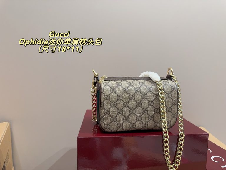 1:1 Bolso Gucci Rojo Retro Lujo Alta Calidad