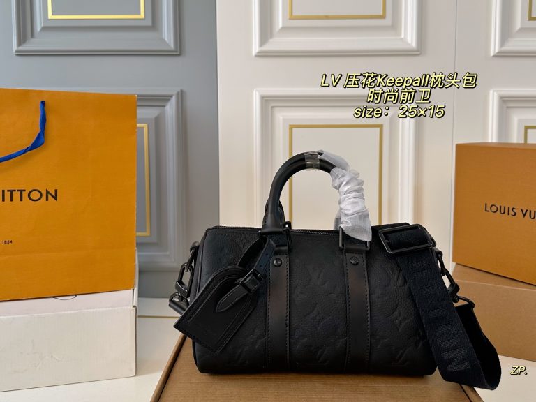 1:1 Louis Vuitton Piel de vaca negra Moda Crossbody Replica