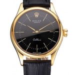 Reddit FashionReps Rolex  Superclone Rolex Cellini 38mm Black Dial REP016803