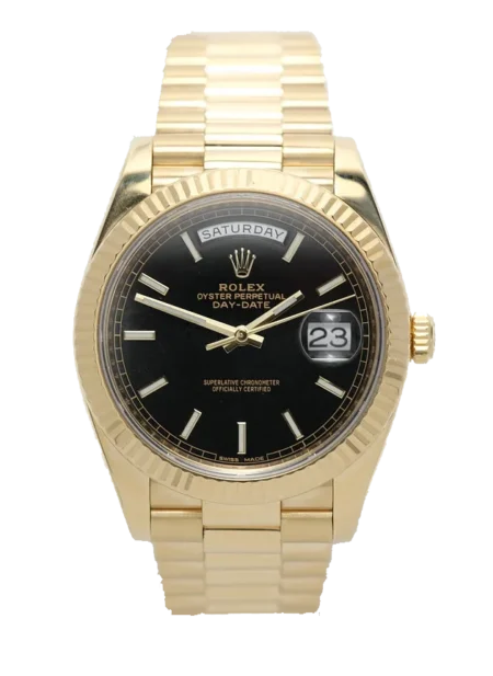 Reddit FashionReps Rolex  Superclone Rolex Day-Date 40 mm Black Dial 228238