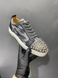 Aaa Christian Louboutin zapatos de cuero de vaca rojo de diseño de réplica 3