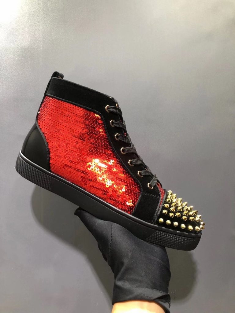 Aaa Christian Louboutin Zapatos de cuero de vaca rojo Diseñador Replica 9