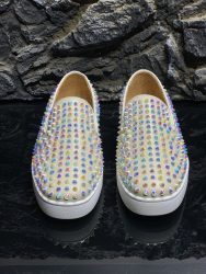 Aaa Christian Louboutin Zapatos de piel de vaca roja Fake Replica 1