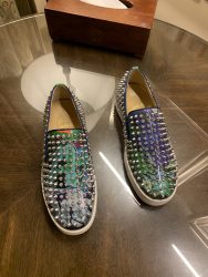 Aaa Christian Louboutin Zapatos de piel de vaca roja Fake Replica 7