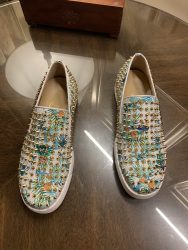 Aaa Christian Louboutin Zapatos de cuero de vaca rojo de lujo Réplica 1