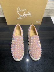 Aaa Christian Louboutin Zapatos de piel de vaca roja Super Clon Réplica 3