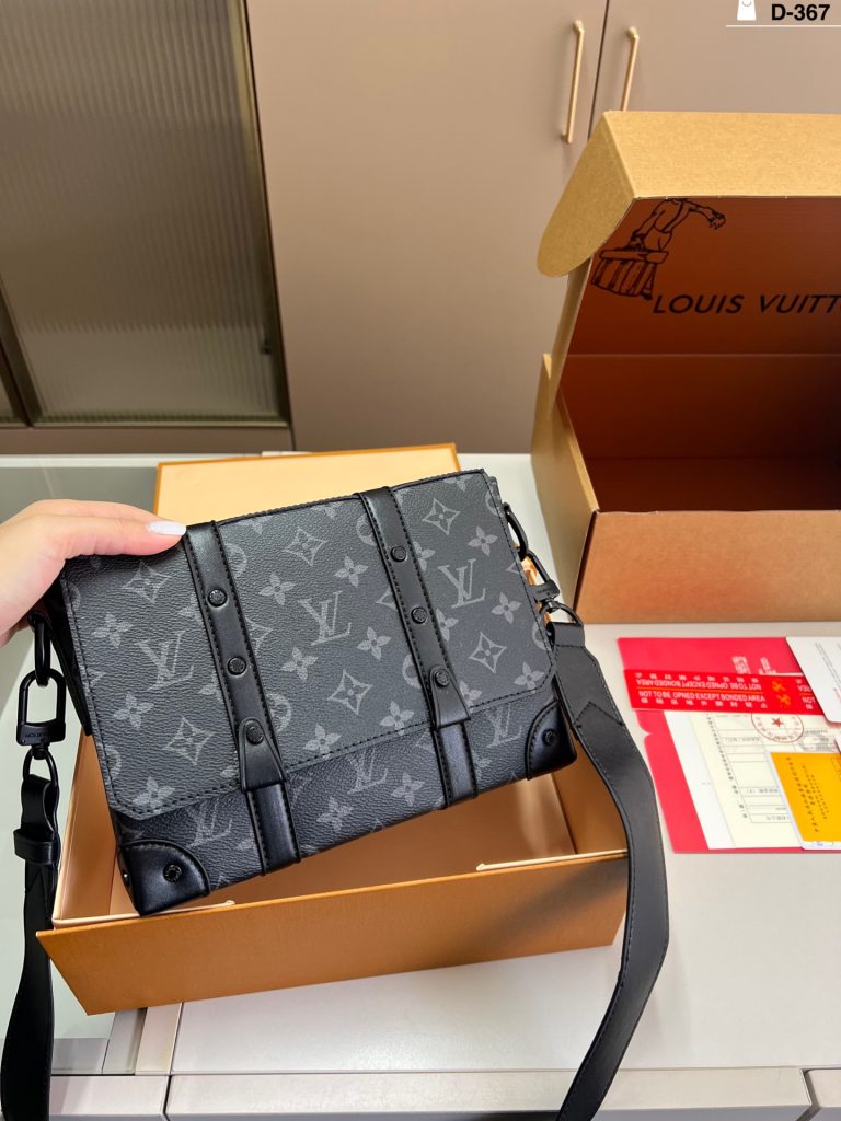 Aaa Lv Tasche Schwarz Leder Luxus Replik
