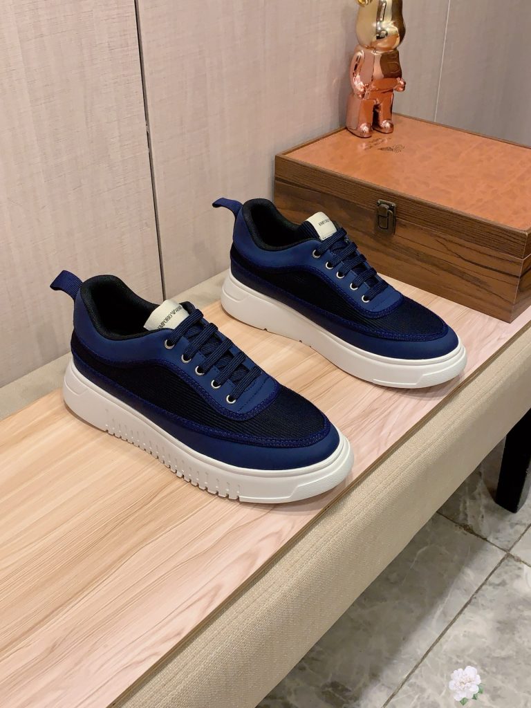 Armani zapatos de cuero de vaca Casual Diseñador Replica zapatos en línea