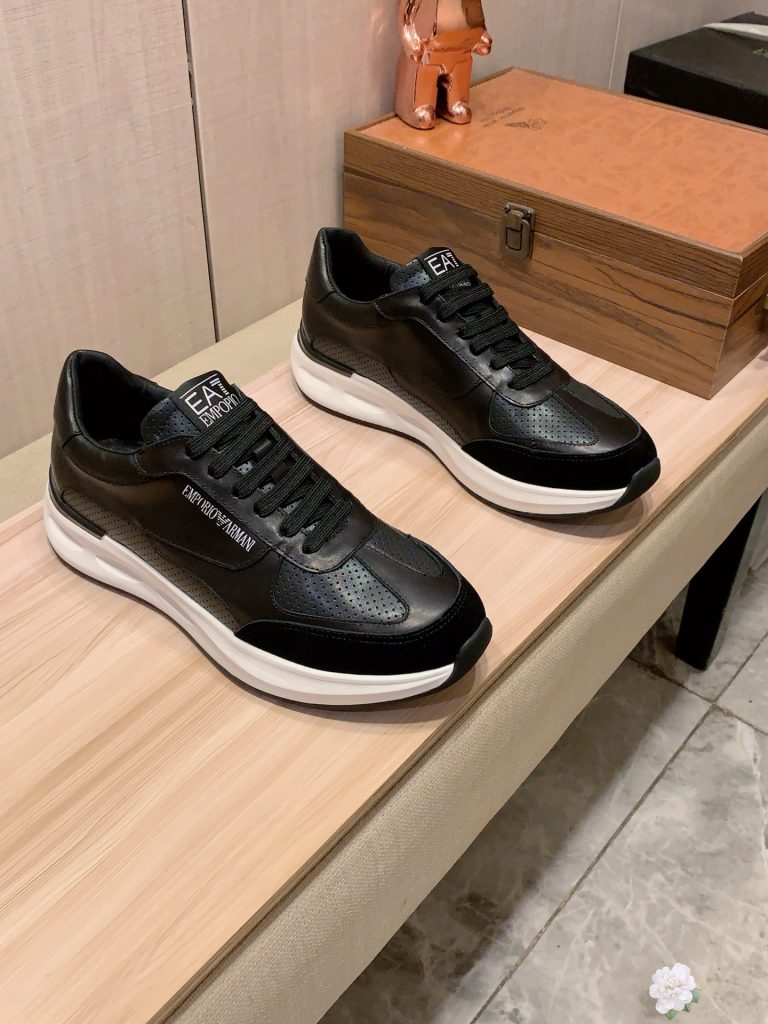Armani Shoes Cowhide Casual Look Alike Best Fake Shoe Websites