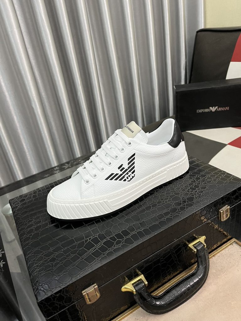 Armani Shoes Cowhide Casual Replica Replica Shoes Online