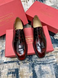 Balmain Shoes Leather Luxury Fake Fake Shoes Cheap