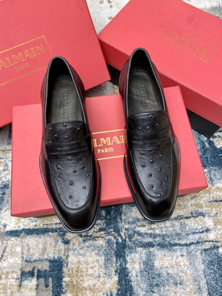 Balmain Shoes Leather Luxury High Quality Best Replica Shoes