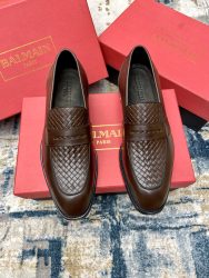 Balmain Shoes Leather Luxury Luxury Fake Jordan Shoes