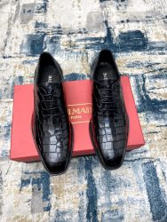 Balmain Shoes Leather Luxury Luxury Fake Shoes Shop