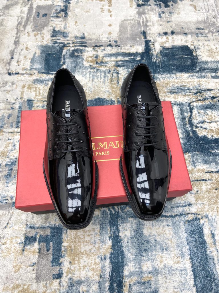 Balmain Shoes Leather Luxury High Quality Best Replica Shoes