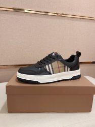 Burberry Shoes Cowhide Super Clone Fake Sneakers Cheap