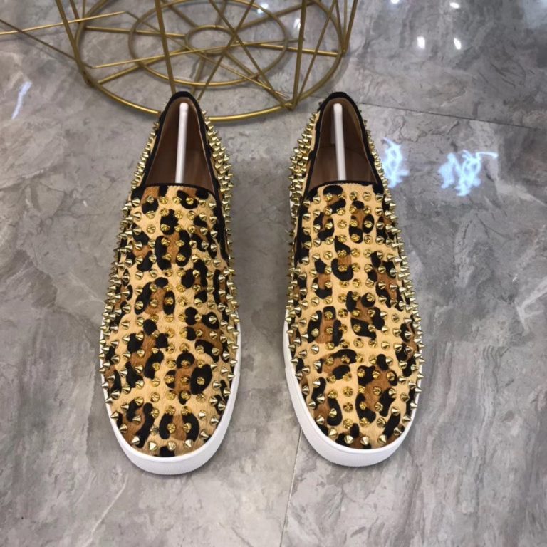 Diseñador Christian Louboutin Zapatos de piel de vaca roja Mira Igual Réplica 3