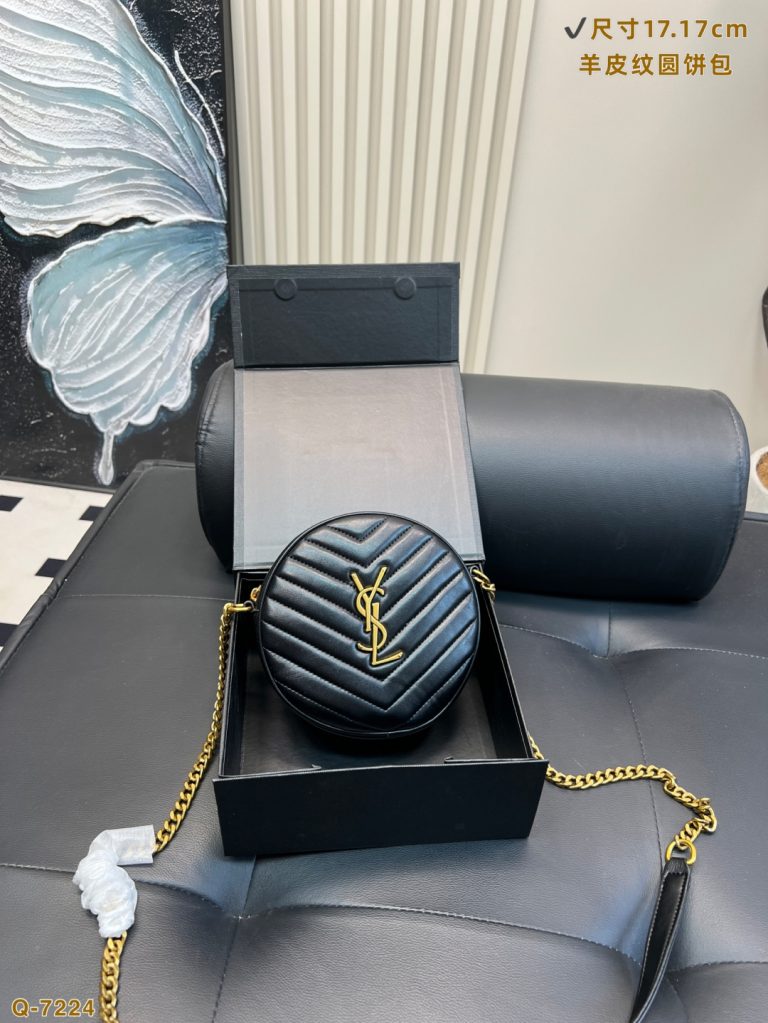 Diseñador YSL Bolsa de piel de oveja hombro Super Clon Réplica