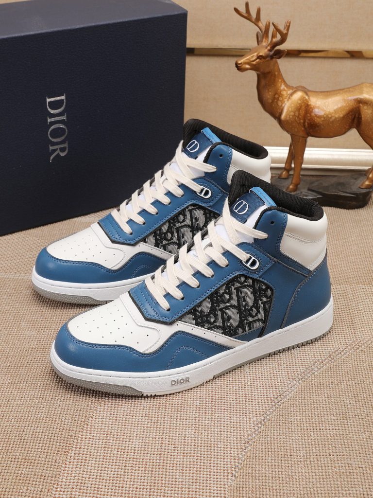 Dior zapatos de cuero de vaca Negro Classic Look Alike Fake Designer Zapatos baratos