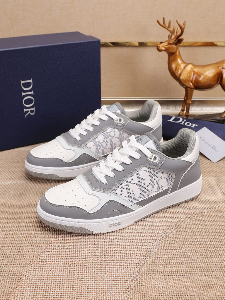 Dior Shoes Cowhide Classic First Copy Fake Jordan Shoes