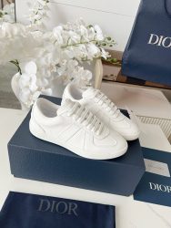 Dior Shoes Cowhide White Classic Designer Replica Jordan Shoes