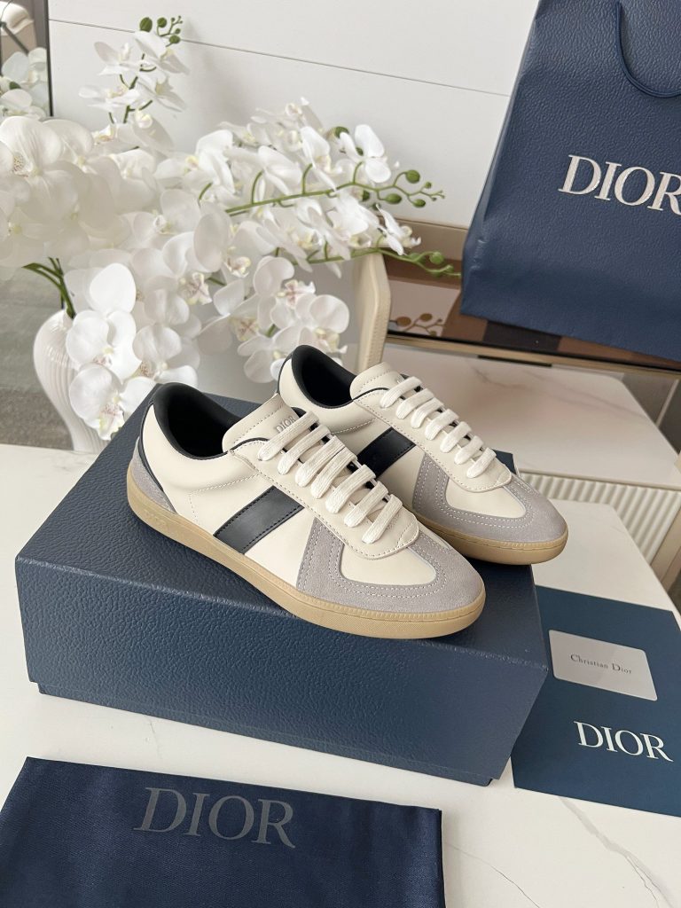 Dior Schuhe Rindsleder Weiß Klassisch Replik Fake Schuhe Shop