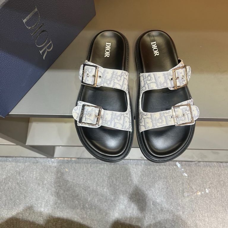 Dior Shoes Leather Black Classic 1:1 Fake Trainers