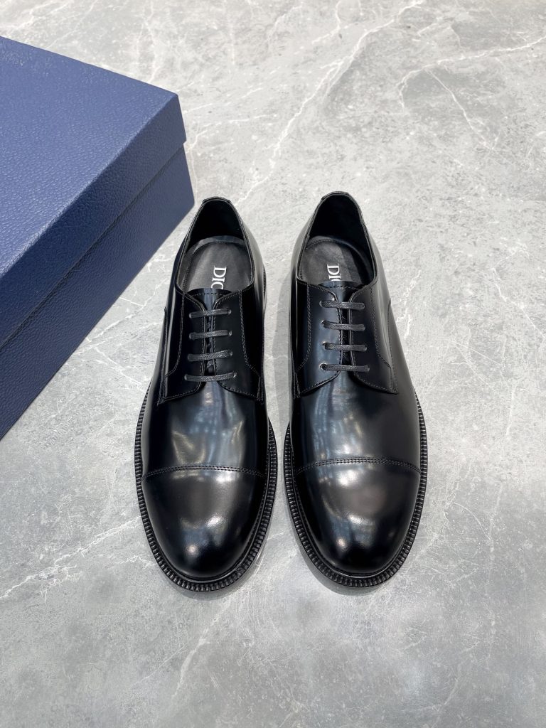 Dior Schuhe Leder Schwarz Klassisch 1:1 Replik Sneaker Websites