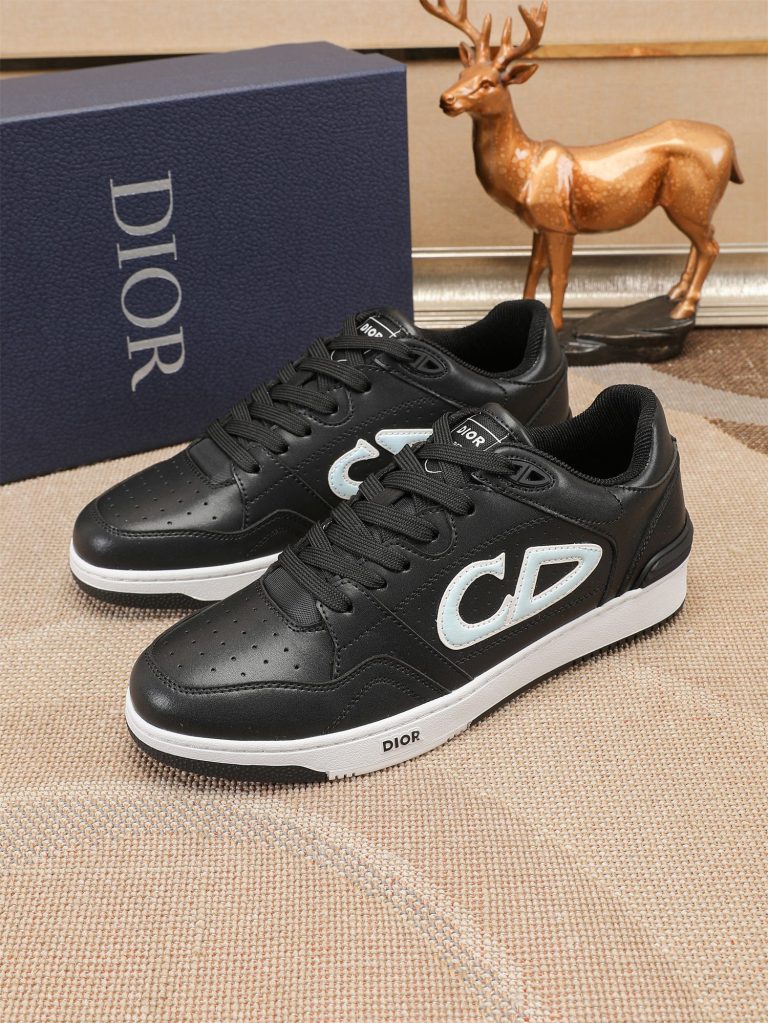 Dior Shoes Leather Black Classic Aaa Best Fake Shoe Websites