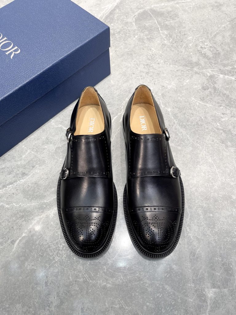 Dior Schuhe Leder Schwarz Klassisch Aaa Fake Off Weiß Schuhe