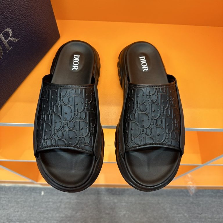 Dior Shoes Leather Black Classic Designer Faux Valentino Shoes