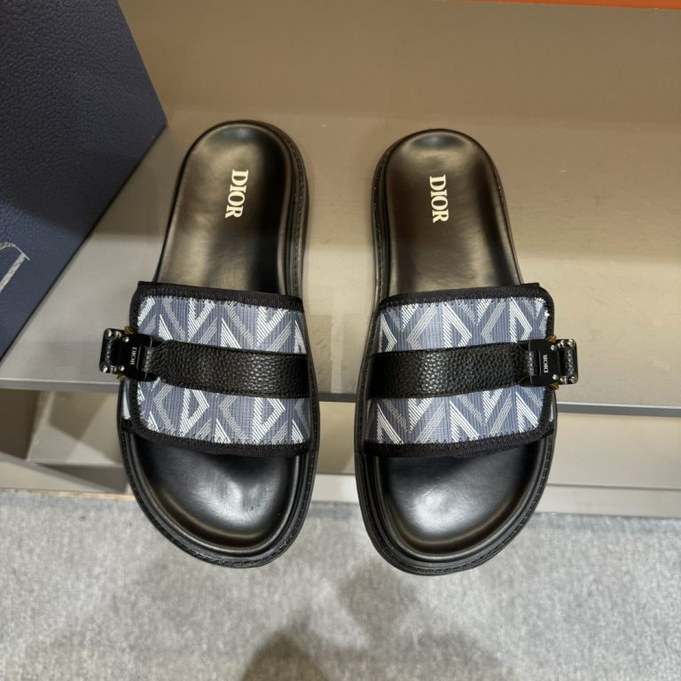 Dior zapatos de cuero Negro Classic Dupe zapatos falsos baratos