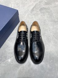 Dior Shoes Leather Black Classic First Copy Fake Shoes Online