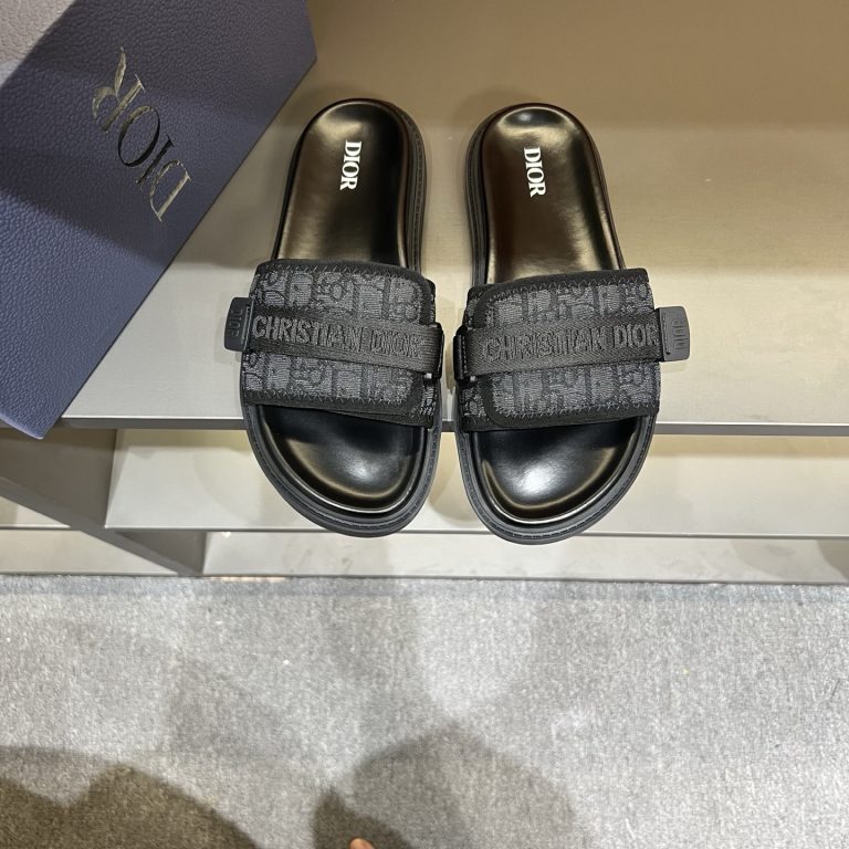 Dior zapatos de cuero Negro Classic Look Alike Fake Zapatos Shop