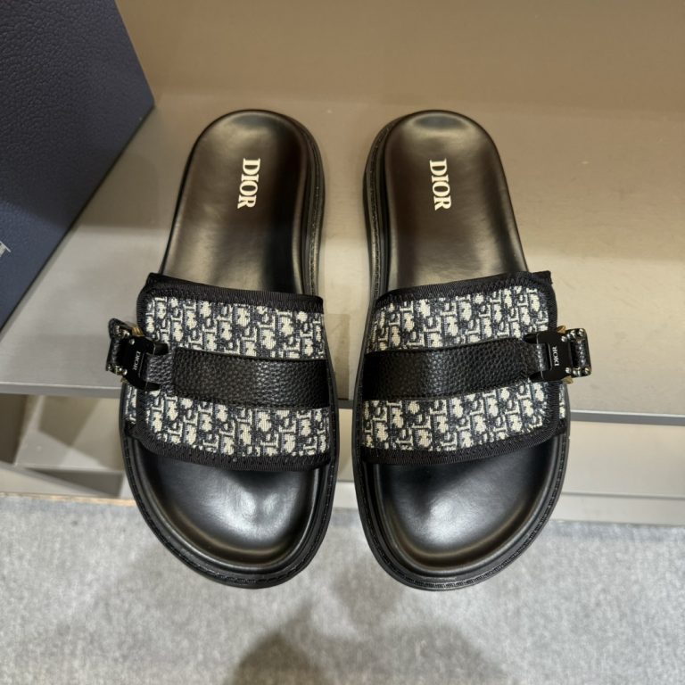 Dior Zapatos De Cuero Negro Clásico Super Clon Replica Zapatos De Diseñador Baratos