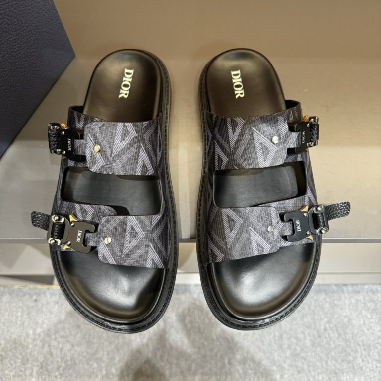Dior Zapatos De Cuero Negro Clásico Super Clon Réplica De Zapatos Sitios Web