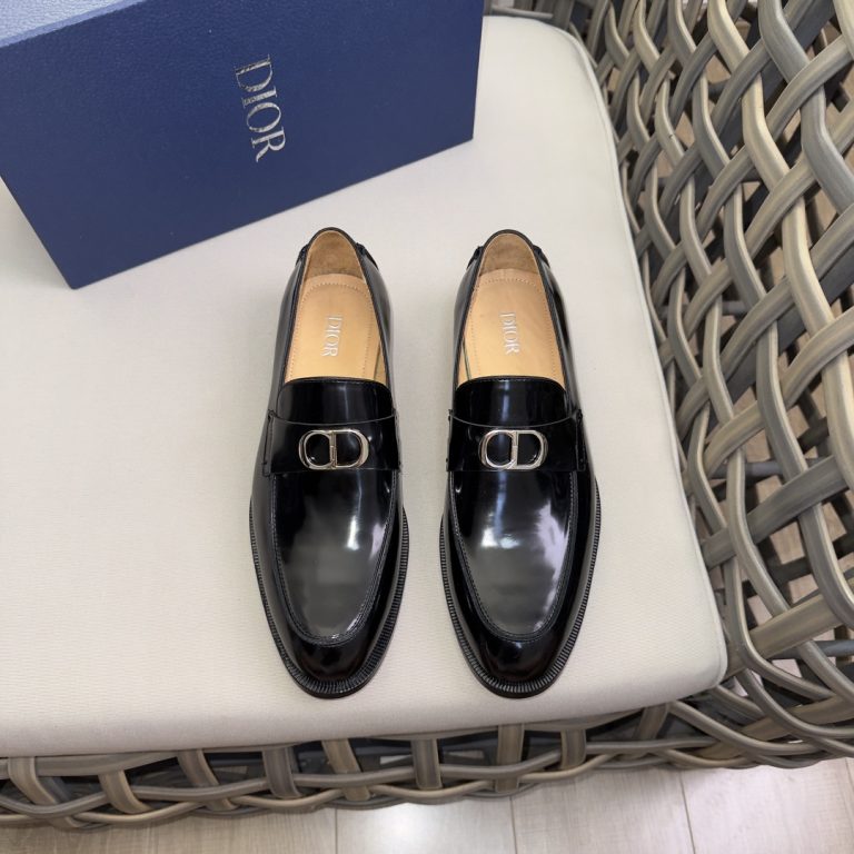 Dior Shoes Leather Classic First Copy Fake Shoes Cheap
