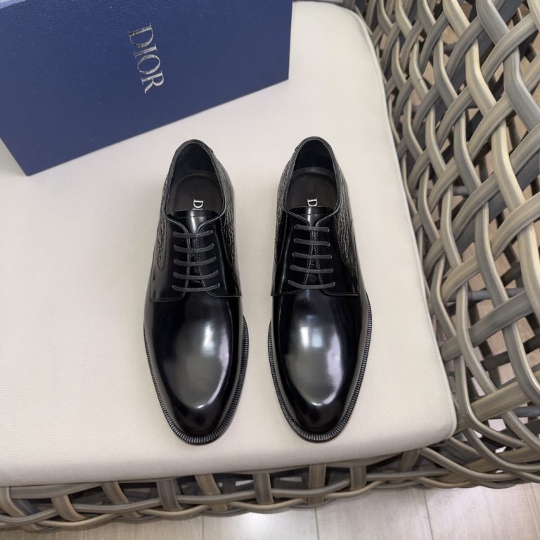 Dior Shoes Leather Classic Super Clone Replica Designer Shoes Cheap