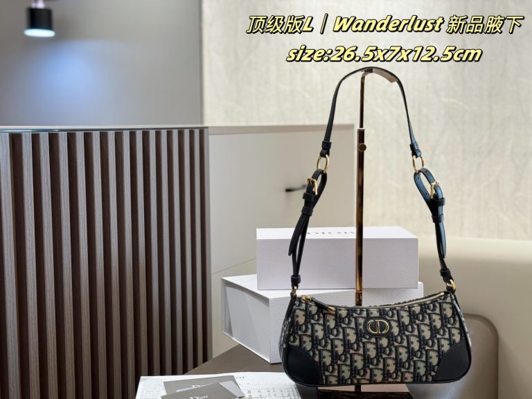 Dupe Dior Bag Blue Leather Vintage Classic Replica