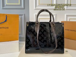 Dupe Louis Vuitton Red Leather Tote Handbag Look Alike