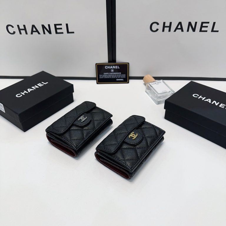 Fake Chanel Bag Black Compact Luxury Replica