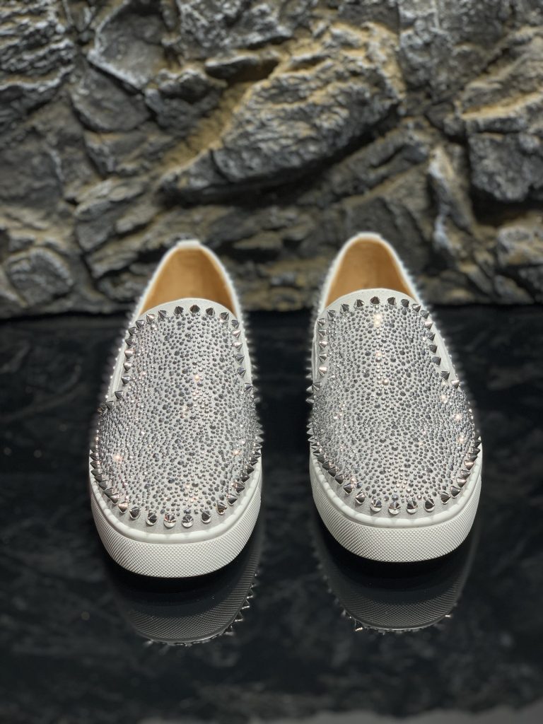 Fake Christian Louboutin Zapatos de cuero de vaca rojo Diseñador Replica 1