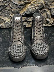 Gefälschte Christian Louboutin Schuhe Rotes Rindsleder Designer Replik 12