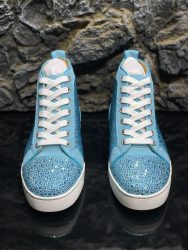 Gefälschte Christian Louboutin Schuhe Rotes Rindsleder Designer Replik 13