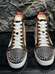 Gefälschte Christian Louboutin Schuhe Rotes Rindsleder Designer Replik 14