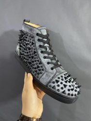 Gefälschte Christian Louboutin Schuhe Rotes Rindsleder Designer Replik 18